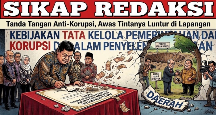 Tanda Tangan Anti-Korupsi, Awas Tintanya Luntur di Lapangan