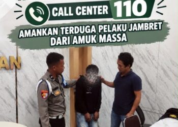 Telepon 110 Selamatkan Nyawa Penjambret dari Amuk Massa di Padangsidimpuan