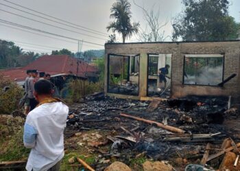 Teriakan Anak-anak Ungkap Kebakaran Rumah Warga di Sipirok