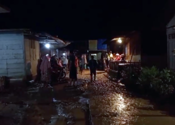 Tim SAR Gabungan Sisir Aliran Sungai Aek Koronok Cari Korban Banjir Pasaman