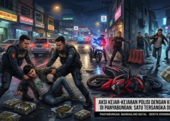 Polisi Kejar-kejaran dengan Kurir Ganja di Panyabungan, Satu Tersangka Ditangkap