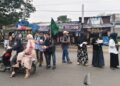 HMI Madina Bagikan Masker Gratis di Tengah Kabut Asap