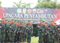Tugas Pamtas di Papua, 450 Prajurit Yonif 123/Rajawali Kembali ke Batalyon