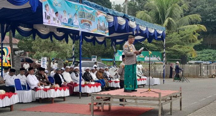 Peringatan Hari Santri 2026 di Madina, Wakapolres Bacakan Amanat Menteri Agama