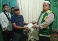 Ringankan Duka, BAZNAS Madina dan HMI MPO Bantu Korban Kebakaran di Panyabungan Tonga