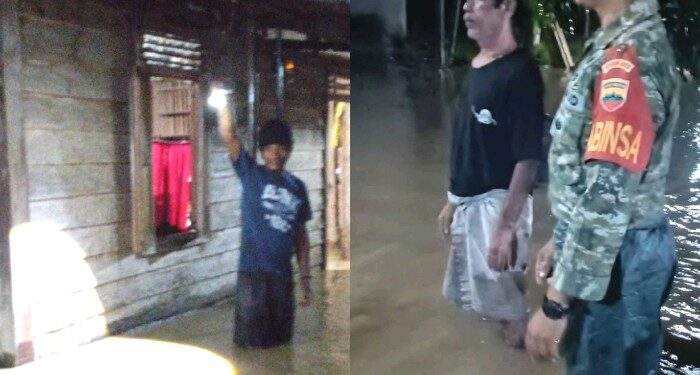Luapan Sungai Sirambas Rendam Tiga Desa di Panyabungan Barat