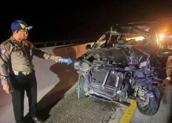 Pegawai Dinas PUPR Madina Tewas Tabrak Lari di Tol Sei Rampah