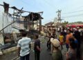 Kebakaran Hanguskan Tiga Rumah di Panyabungan Tonga Minggu Pagi