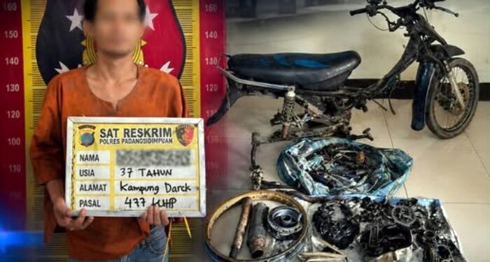 Polisi Tangkap Pencuri Motor Supra di Padangsidimpuan Kurang dari 12 Jam