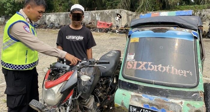 Polisi Tangkap Pengemudi Betor Penabrak Wartawan Parkoas di Panyabungan