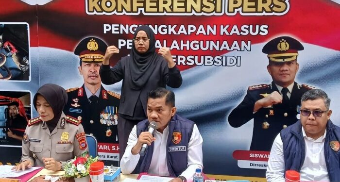 Ditkrimsus Polda Sumbar Cokok 25 Penimbun BBM Bersubsidi